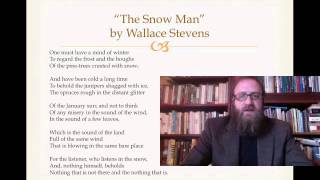 quotThe Snow Manquot by Wallace Stevens [upl. by Hy]