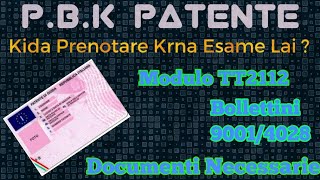 Come Compilare Modulo TT2112 Esame Lai  Bollettini  Documenti Kede Kede Chahide Patente B lai [upl. by Mazur771]