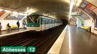 Abbesses  Ligne 12  Métro de Paris  RATP MF67 [upl. by Eanrahc216]