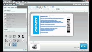 How to build your own label template in DYMO Label Software [upl. by Rori]