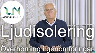 Ljudisolering  Överhörning i genomföringar [upl. by Ybrad]