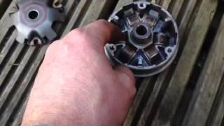 peugeot Speedfight fix part 7 50 variator how to change mark savage [upl. by Hillie]