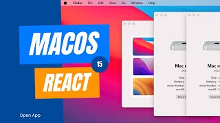 macOS Clone with React  15 [upl. by Foote87]