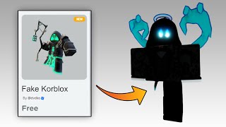 25 GET FREE ITEMS amp FREE FAKE KORBLOX ROBLOX 2024 [upl. by Yerga]