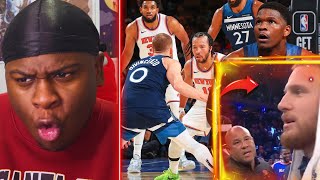 DONTE ON DEMON TIME 👿Minnesota Timberwolves vs New York Knicks REACTION JALEN BRUNSON GET YA POPS [upl. by Dichy]