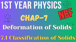 71 Classification of Solids  Chap7  Class 11 Physics  National Book Foundation [upl. by Kevina]