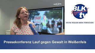 Pressekonferenz Lauf gegen Gewalt in Weißenfels [upl. by Lieno]