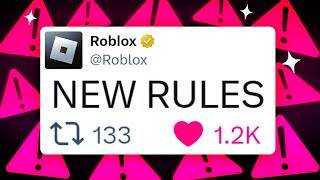 Roblox Is Changing Their Rules Again and its bad [upl. by Arayc]