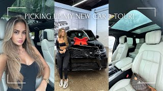 VLOG PICKING UP MY NEW CAR  CAR TOUR  Range Rover Sport [upl. by Airym]