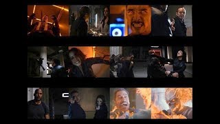 Gran PeleaGhost Rider elimina a Eli Morrow  Quake Coulson May AIDA  AGENTES DE SHIELD 4X08 [upl. by Ramad319]