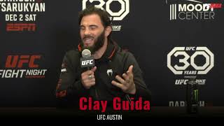 Clay Guida full prefight UFC Austin media day interview [upl. by Dnar]