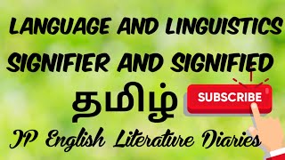 Signifier Signified in Tamil [upl. by Llenaej]