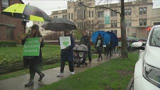 Displeasure with Nardin Academy leadership sparks march through Buffalo [upl. by Gievlos821]