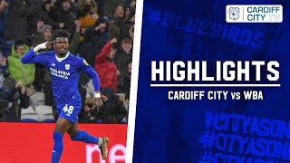 HIGHLIGHTS  CARDIFF CITY vs WBA [upl. by Mahon]