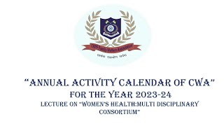 Annual Activity Calendar of CWA [upl. by Niram991]