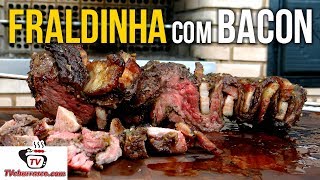 Como Fazer Fraldinha com Bacon  Tv Churrasco [upl. by Akienat]