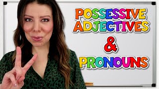 💁 DIFERENCIA ENTRE ADJETIVOS POSESIVOS Y PRONOMBRES POSESIVOS EN INGLES 👉 POSSESSIVE PRONOUNS [upl. by Bonnibelle]