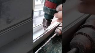 uPVC Window Fiting How is fitting of fast windows🤔feet upvcwindows shortvideo [upl. by Ahsael]