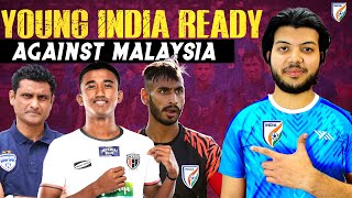 INDIA🇮🇳 UNDER23 SQUAD ANNOUNCED VS MALAYSIA🇲🇾  SURPRISES ANALYSIS amp LINEUP indianfootball [upl. by Peskoff]