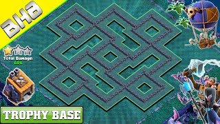 NEW Builder Hall 8 BASE LAYOUT 2019  CLASH OF CLANS [upl. by Nabetse470]