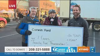 Corwin Ford donates to local charities through 7Cares Idaho Shares [upl. by Ahseina461]