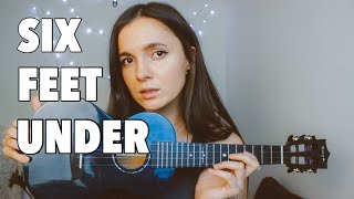 BILLIE EILISH  SIX FEET UNDER  EASY UKULELE TUTORIAL [upl. by Essam]