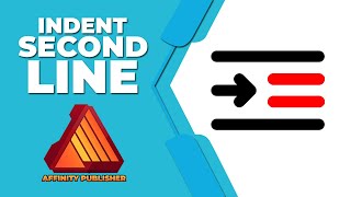 How to indent second line in affinity publisher without indenting first [upl. by Uot]