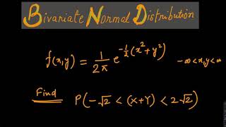 Bivariate normal distribution solved example 1 [upl. by Ennelram]