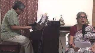 Rajanikanta Keno Bonchito Hobo Chorone  Madhura Bhattacharya Sings w Jyotishko Dasgupta on Piano [upl. by Aldo462]