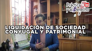 LIQUIDACION DE SOCIEDAD CONYUGAL Y PATRIMONIAL COLOMBIA  ABOGADOS LITIGANTES [upl. by Marba]