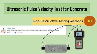 Ultrasonic Pulse Velocity Test for Concrete  NonDestructive Testing Methods NDT 8 [upl. by Adnilrem565]