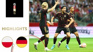 Bitter defeat for Germany  Poland vs Germany 10  Highlights  Friendly [upl. by Oirasor]