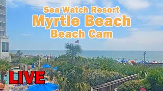 Live Beach Cam  Sea Watch Resort Myrtle Beach [upl. by Ahsaei]