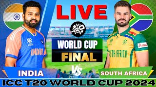 🔴 Live India vs South Africa T20 World Cup Final Live Match Score  IND vs SA Live match Today [upl. by Wood]