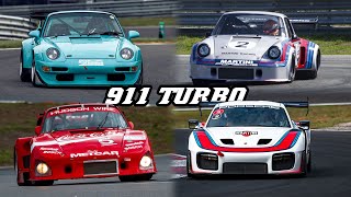 Porsche 911 Turbo racecar compilation  911 930 934 935 K3 964 993 GT2 996 GT2R 997 991 GT2 [upl. by Aliemaj759]