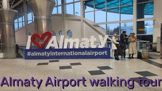 🔥Almaty International Airport walking tour 4K fps 🛫🔥 [upl. by Alisun]