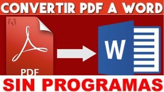 ✅Cómo convertir de pdf a word editable sin perder formato en 2024 [upl. by Hook]