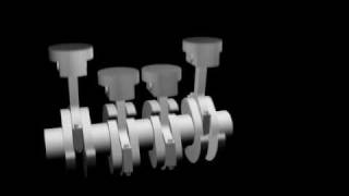 Straight 4 engine animation [upl. by Pernell]