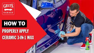 How to Apply Sprayable Ceramic Wax  Griots Garage Ceramic 3in1 Wax [upl. by Annaik370]