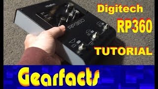 Digitech RP360 demo and tutorial [upl. by Severn]