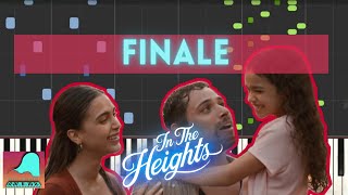 Finale  In The Heights  Piano Accompaniment Tutorial Synthesia [upl. by Alinoel357]