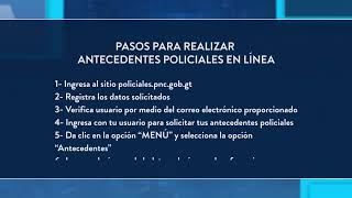 Pasos para tramitar los antecedentes policiales en línea [upl. by Michaud]