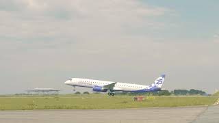 Belavias E195E2 takeoff [upl. by Nahtnamas758]