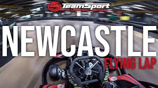 Flying Lap  TeamSport Karting Newcastle [upl. by Reyotal]