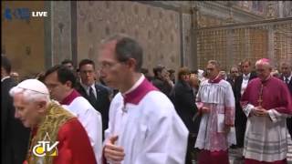 salve regina  500th anniversary of sistine chapel  pope benedict  papst benedikt  31102012 3 [upl. by Claudie]