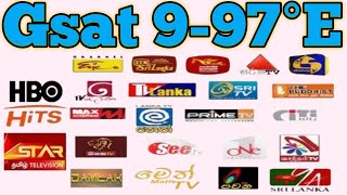 gsat 9 973 dish setting gsat 9 satellite 97e ku band channel list [upl. by Dyrraj959]