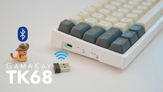 GamaKay TK68 Unboxing amp Typing Sounds ASA Profile Keycaps Gateron Yellow Switches [upl. by Bokaj]