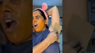 Underarms remove at home 😭😱😨घर पे अंडररम्स रिमूव करना youtubeshorts yt viralvideosonambaghel [upl. by Folsom]