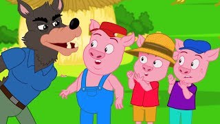 Les Trois Petits Cochons  dessin animé en français  Conte pour enfants avec les Ptits zAmis [upl. by Gonroff43]