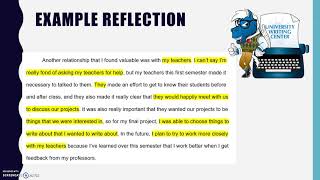 Reflective Writing [upl. by Leshia]